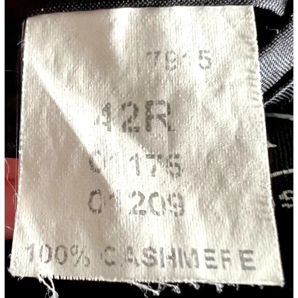 Jos. A. Bank Men's 100% Cashmere Blazer 42R Charcoal Grey 2 Button Vintage - Picture 6 of 7